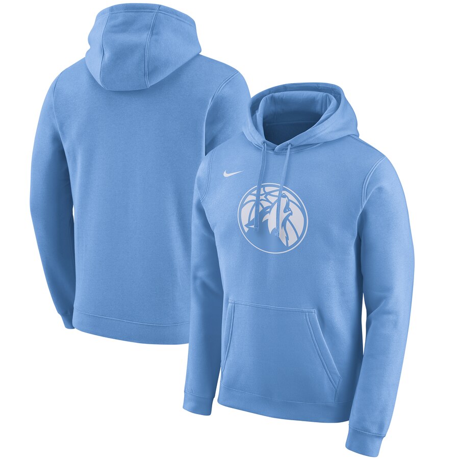 Cheap NBA Minnesota Timberwolves Nike 201920 City Edition Club Pullover Hoodie Blue